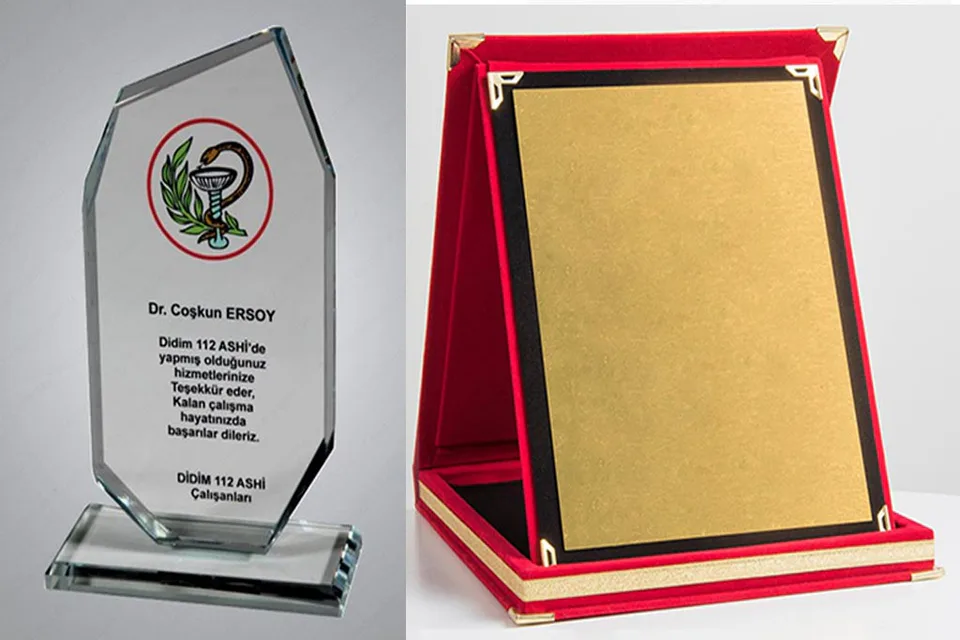 Plaket, Rozet ve Ödül - Plaket